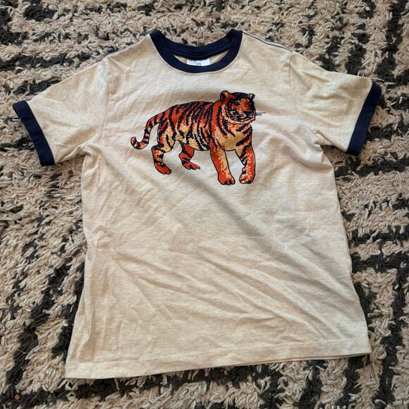 Hanna Andersson Other - Hanna Andersson Tiger Ringer T Shirt Graphic Tee 140 10 Boys Girls